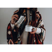 Ecuadorian alpaca mini blanketn | native blanket | Mini Quilotoa Red