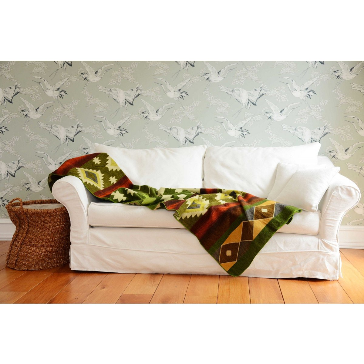 Alpaca Deken Quilotoa Green – Handmade in Ecuador